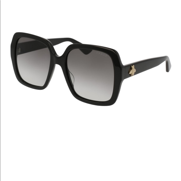 Gucci Square Bee & logo Sunglasses